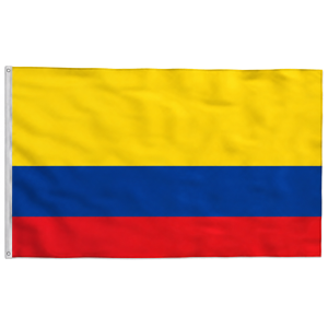 Bandeira da Colômbia Poliéster 150×90 com Ilhós