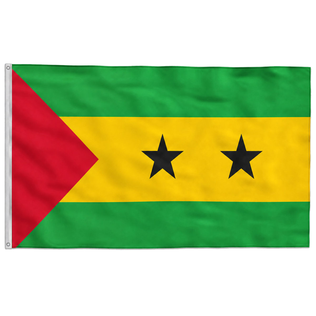 São Tomé and Príncipe Flag Polyester 150×90 with Grommets - Image 2