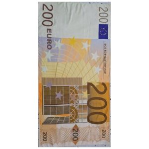 200 Euros Bill Microfiber Beach Towel